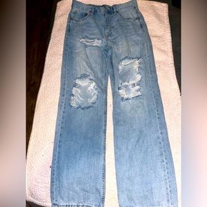 Aeropostale mom blue jeans